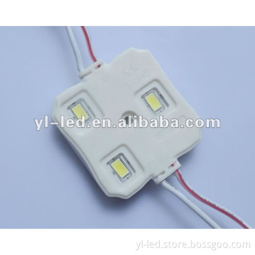 Square injection 3SMD 5630 led module with lens